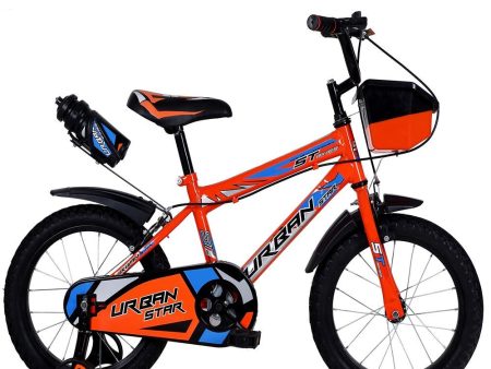 BMX Cycle with Training Wheel Single Speed with Complete Accessories (Orange) | 16 Inch COD not Available Online Hot Sale