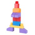 Building & Construction Blocks Educational Toy (Pink Bag - 60 Pieces) Supply