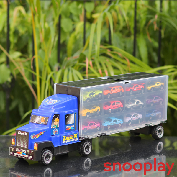 Auto Carrier Transportation Truck with 12 Diecast Cars Sale