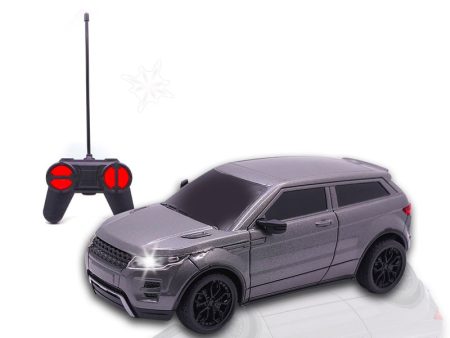 Rechargeable High Speed Remote Control Mini Car Resembling Rover with Lithium Battery for Kids (Scale 1:24) - Grey Discount