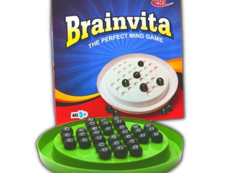 Brainvita Mind Challenging Board Game with Marble Solitaire on Sale