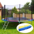 12 Feet Trampoline with Enclosure Safety Net & Jumping Pad (Rainbow Color Trampolines) - COD Not Available on Sale