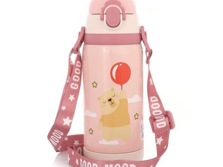 Bear and Ballon Hot & Cold Vacuum Water Bottle (450 ml) Online Hot Sale