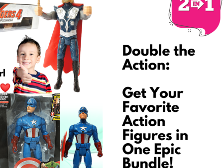 Thor | Thor Hammer Toy | Thor Action Figures | Captain America | Captain America Toy (Thor & Captain America - 2 in 1) For Sale