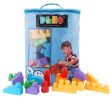 Building Blocks Bag Pack (80 Pieces) - Blue Fashion