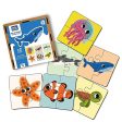 4 Piece Sea Animals Wooden Puzzle for Kids (Set of 6 ) Online Sale