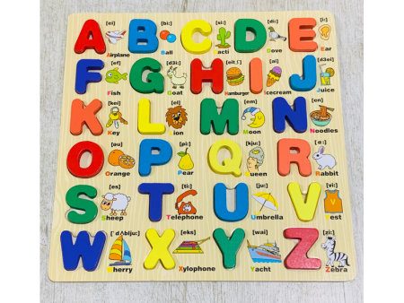 Capital Alphabets Fun Learning Wooden Board Cheap