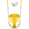 Flexible High Back Full Bucket Swings Seat Chains (Yellow) Online Sale