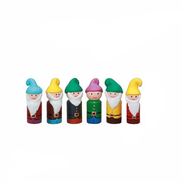 Handcrafted & Multicolored Wooden Snow White & The Seven Dwarfs on Sale