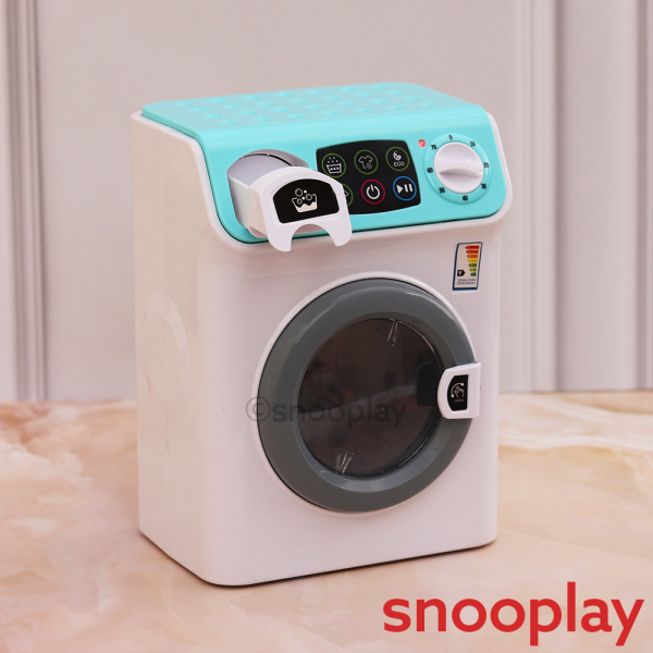 Battery Operated Simulated Washing Machine with Rotating Drum Online now