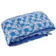 Baby Crib Bedding Bumper Teddy Print (Blue) For Cheap