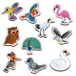 Birds Wooden Fridge Magnets (Set of 10) on Sale