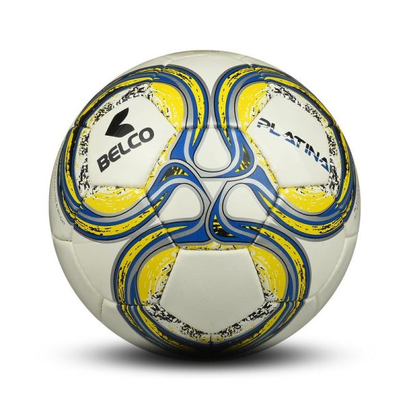 Belco Yellow Platina Football (1 Football with needle) (Size 5) | 11+ Years Online now