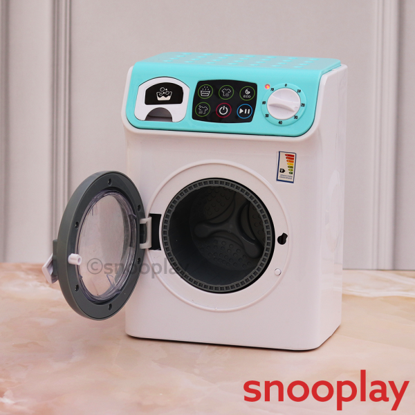 Battery Operated Simulated Washing Machine with Rotating Drum Online now