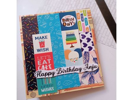 Colorful Personalised Birthday Scrapbook for Him, Her and Kids (COD Not Available) Online now