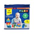 Building & Construction Blocks Educational Toy (Blue Bag - 60 Pieces) Discount