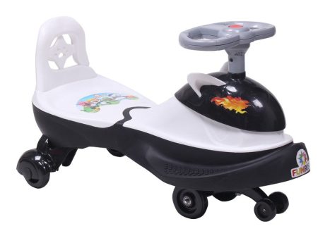 Twist, Magic and Swing Car Ride Ons for Kids(Strong Durable Quality with Musical Horn on Steering)9030 E White Supply