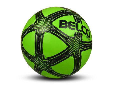 Belco Star Florocent Green Football (1 football with needle) (Size 3) | 7+ Years Fashion