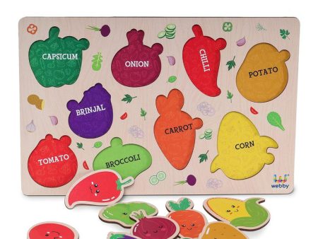 Wooden Educational Vegetables Puzzle for Kids Online