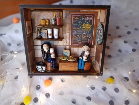 Starbucks Cafe Restaurant Miniature Shadow Box Personalised Frame (COD Not Available) on Sale