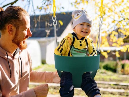 Flexible High Back Full Bucket Chair Swing (Green) Online