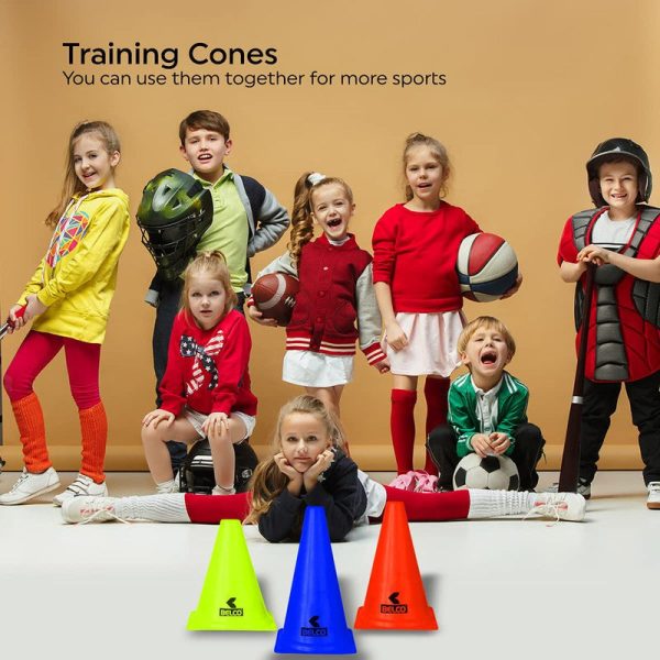 Belco Training Cone Set (10 Cones , 20 Space Marker) | 8+ Years Online now