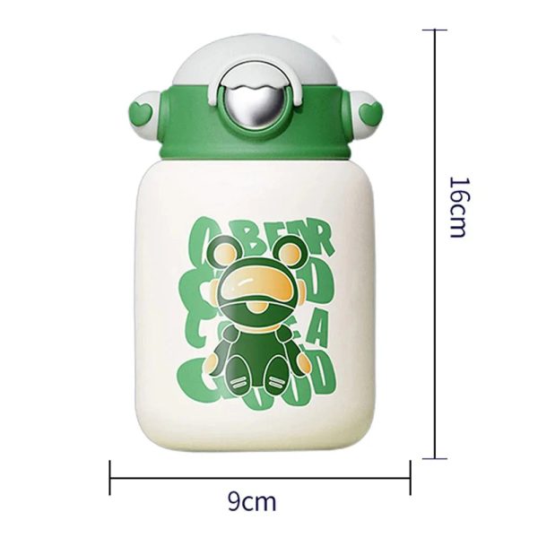 Astro Theme Water Bottle With Swanky Hologram Effect Matching Bottle Cover (550ml) | Green on Sale