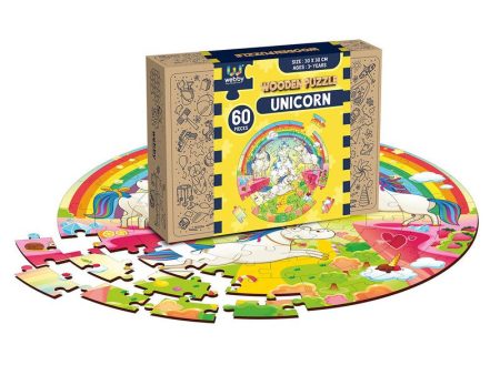 Wooden Unicorn Jigsaw Puzzle, 60 Pcs Supply