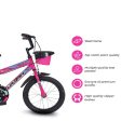 BMX Cycle with Training Wheel Single Speed with Complete Accessories (Pink) | 16 Inch (COD not Available) Sale