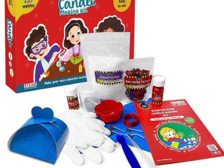 DIY Scented Rose Candle Making Kit, STEAM Learner, Educational & Learning Activity Toy Kit for Kids Age 8+ (Small, Multicolor) Online