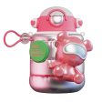 Astro Theme Water Bottle With Hologram Effect Matching Bottle Cover (550ml) | Pink Fashion