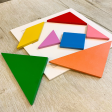 7 Pieces Wooden Tangram Puzzle For Discount