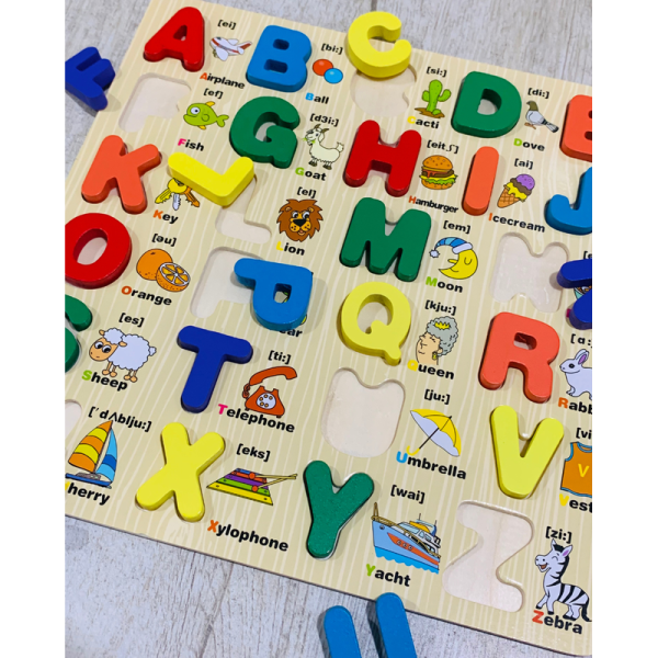 Capital Alphabets Fun Learning Wooden Board Cheap