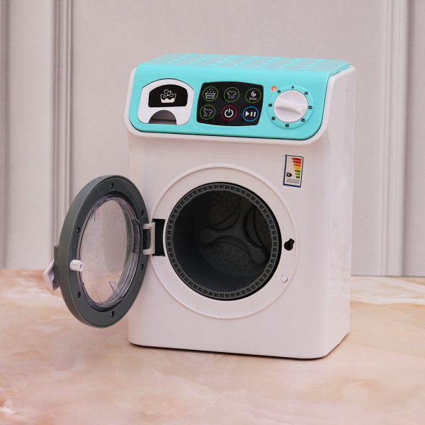 Battery Operated Simulated Washing Machine with Rotating Drum Online now