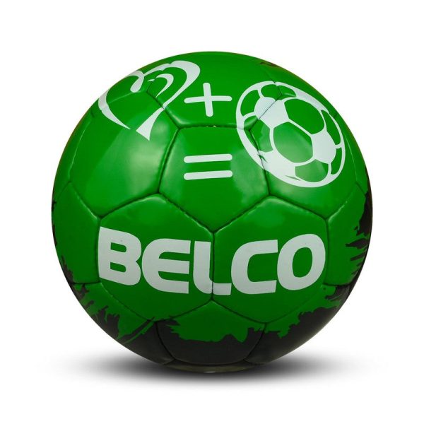 Belco Premium Green Love Football  (1 football with needle) (Size 5) | 11+ Years For Cheap