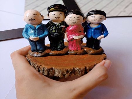 Customised Family Table Top Miniature | Gift for Family and Parents (COD Not Available) Discount