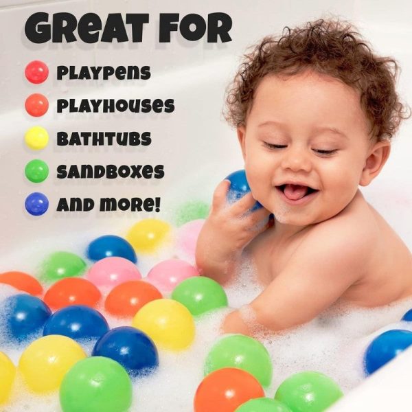 8 cm Soft and Child-Friendly Multi-Colored Play Pool Balls – Easy-to-Hold Plastic Balls Designed for Kids with Gentle Edges Hot on Sale