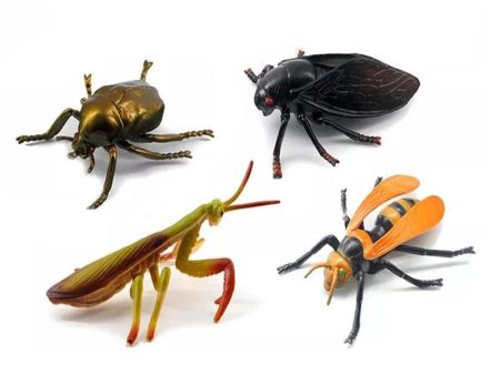 Real Looking Fake Insects Toy (Pack of 4) Online Sale