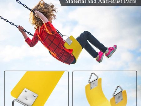 Flexible EVA Plastic Swing Seat - Yellow on Sale