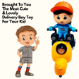 Bike Toys for Kids | Fast Food Motorcycle | Delivery Boy Toy | Musical Lightning Toy Fashion