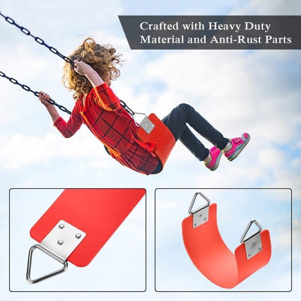 Flexible EVA Plastic Swing Seat - Red Online