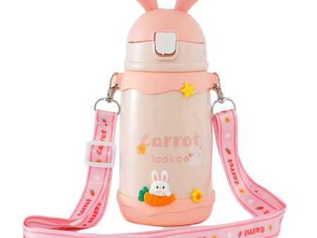 Bunny Themed Stainless Steel Water Bottle (500ml) Online Hot Sale