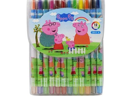 Cartoon Printed Rolling Crayons - Pig on Sale