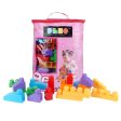 Building Blocks Bag Pack (80 Pieces) - Pink For Cheap