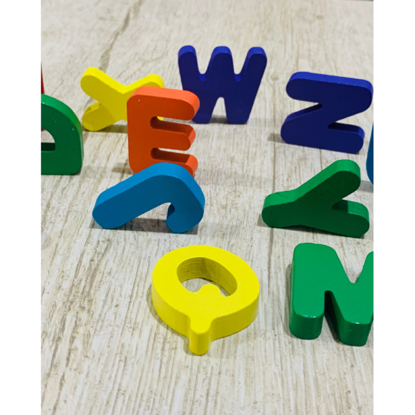 Capital Alphabets Fun Learning Wooden Board Cheap