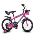 BMX Cycle with Training Wheel Single Speed with Complete Accessories (Pink) | 16 Inch (COD not Available) Sale