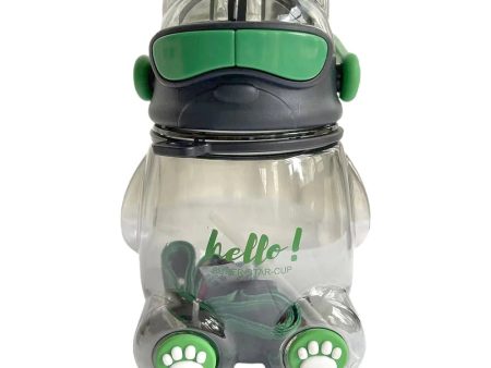 Cool Kelly Jo With Headphone Handle Water Bottle (850ml) | Light Green For Sale