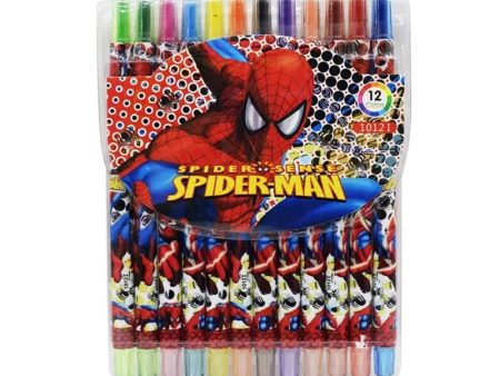 Cartoon Printed Rolling Crayons - Spiderman Hot on Sale