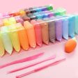 12 Colors Air Dry Magic Clay, Soft & Light DIY Clay with Sculpting Tools - Pack of 12 Fashion