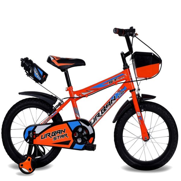 BMX Cycle with Training Wheel Single Speed with Complete Accessories (Orange) | 16 Inch COD not Available Online Hot Sale